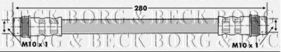 BORG & BECK bbh6765 -  Тормозной шланг